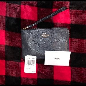 coach leather wristlet